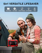 Load image into Gallery viewer, GOOLOO A3 Jump Starter with Air Compressor, 3000A Portable Car Battery Booster (9.0 Gas/6.5L Diesel) with 150PSI Auto-Shutoff Tire Inflator, 12V Supersafe Lithium Jump Box Car Battery Jumper Starter
