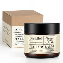 Load image into Gallery viewer, Lilei Beauty Beef Tallow for Skin, Grass-Fed Beef Tallow and Honey Balm, Whipped Body Butter &amp; Face Moisturizer, Unscented, Body Cream, Soothes Dry &amp; Sensitive Skin
