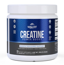Load image into Gallery viewer, Vida Fit Micronized Creatine Monohydrate Powder 150g Vegan Creatine Pure Creatine for Women &amp; Men No Fillers Unflavored 5000mg/5g Per Serv 30 Servings
