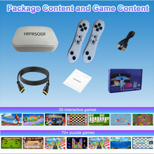 Load image into Gallery viewer, YRPRSODF TV Game Console Built in 100+ Gam ES, Video Game Machine with 2.4G Wireless Gamepad Somatosensory Control, USB Plug and Play, Kid &amp; Adult Interactive&amp; Puzzle Games,Grey
