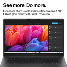 Load image into Gallery viewer, HP OmniBook 3 17.3 inch Laptop PC, FHD Display, AMD Ryzen 3 30, 8 GB RAM, 512 GB SSD, AMD Radeon 610M Graphics, Windows 11 Home, Mica Silver, 17-dp0199nr
