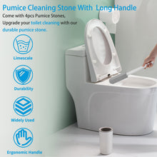 Load image into Gallery viewer, 5 Packs Pumice Cleaning Stone with Extra Long Handle, Pumice Stone for Toilet Bowl Clean for Cleaning Toilets, Bathtubs, Grills, Swimming Pools, Sinks
