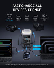 Load image into Gallery viewer, Anker SOLIX C300 DC Power Bank Station and 60W Solar Panel, 288Wh Portable Power Station, LiFePO4 Battery, 300W Solar Generator, for Outdoor, Camping, Traveling, and Emergencies
