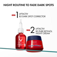 Load image into Gallery viewer, VICHY Liftactiv B3 Tone Correcting Night Cream, 4% Niacinamide + 0.15% Pure Retinol, Anti Aging Face Cream Evens Skin Tone, Fade Dark Spots &amp; Smooth Wrinkles, Formula Minimizes Risk Of Irritation
