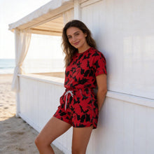 Load image into Gallery viewer, Womens Board Shorts Beach Quick Dry Fabric Swim Slim Trunks Ocean Travel Sports,Red,XL
