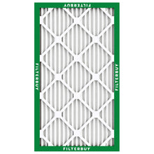 Load image into Gallery viewer, Filterbuy 16x25x1 Air Filter MERV 8 Essential Dust &amp; Allergy Defense (4-Pack), Electrostatic Pleated HVAC AC Furnace Filters Replacement (Actual Size: 15.50 x 24.50 x 0.75)
