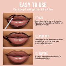 Load image into Gallery viewer, iMethod Lip Stain - Lip Liner Stain, Long Lasting Lip Stain Peel Off, Waterproof Stay On All Day, Transfer-Proof, Highly Pigmented, Natural Instant Peel Off Lip Stain Color, Coffee
