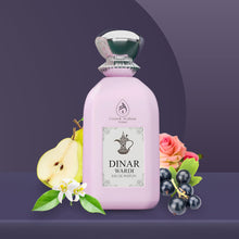 Load image into Gallery viewer, Dinar Wardi 100ml Eau De Parfum- Long-lasting Perfume for Women- Soft Musky Floral Vanilla Perfume Spray
