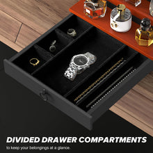 Load image into Gallery viewer, upcessory Cologne Organizer for Men, 4 Tier Cologne Stand, Cologne Shelf with Drawer and Hidden Compartment Perfume Display Holder
