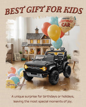 Load image into Gallery viewer, First Ride On 24V Ride on Toys for Big Kids, Licensed Ford Bronco Raptor Electric Car 2 Seater with Remote Control, Kids Ride on Cars w/ 2-Seater, 4.3 Mph Max Speed, Soft Start Function (24V, Black)
