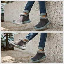 Load image into Gallery viewer, NSKER Women's Winter Ankle Fur Lined Boots Anti-Slip On Resistant Booties Shoes Deep Gray 37.5
