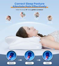 Load image into Gallery viewer, Ultra Pain Relief Cooling Pillow for Neck Support, Adjustable Cervical Pillow Cozy Sleeping, Odorless Ergonomic Contour Memory Foam Pillows, Orthopedic Bed Pillow for Side Back Stomach Sleeper

