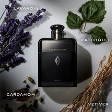 Load image into Gallery viewer, Ralp Lauren - Ralph's Club - Parfum - Men's Cologne - Woody &amp; Ambery - With Lavandin, Vetiver, Cardamom, and Patchouli - Intense Fragrance - 3.4 Fl Oz

