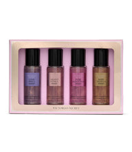 Load image into Gallery viewer, Victoria's Secret Fragrance Mist Collection 4 Piece Shimmer Mini Gift Set, Assorted Scents
