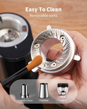 Load image into Gallery viewer, SHARDOR Professional 64mm Burr Coffee Grinder with 100 Grind Settings and All-Metal Chamber, Coffee Bean Grinder with Adjustable Electronic Timer and LED Display, Anti-Static,Black, 120V Only

