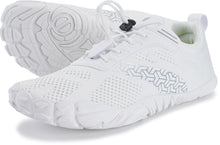 Load image into Gallery viewer, Joomra Zero Drop Shoes for Women Female Size 6.5-7 Barefoot Wide Toe Box Minimalist Sneakers Workout Training Gym Parkour Tennis Footwear White 37
