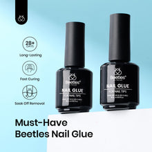 Load image into Gallery viewer, beetles Gel Polish 9 In 1 Gel Nail Glue for Clear Acrylic Nail Tips 2 Pcs 15ml Long Lasting Nail Gel Kit for False Nails Tips, Base Blooming Nail Gel, U V Light Required, Gift for Women
