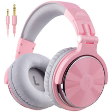 Load image into Gallery viewer, OneOdio Wired Over Ear Headphones Hi-Res Studio Monitor &amp; Mixing DJ Stereo Headsets with 50mm Drivers and 1/4 to 3.5mm Jack for AMP Computer Recording Podcast Keyboard Guitar Laptop - Light Pink
