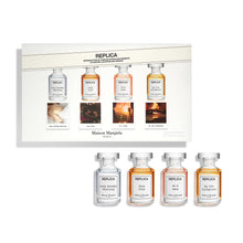 Load image into Gallery viewer, Maison Margiela - Replica - 4-Piece Fragrance Discovery Set - With Lazy Sunday Morning, Jazz Club, By the Fireplace, &amp; Autumn Vibes - Perfume Samples - 0.24 Fl Oz Each
