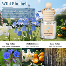 Load image into Gallery viewer, Car Air Freshener Oil Diffuser - Hanging Long Lasting Scent for Car &amp; Home (BlackBerry &amp; Bay, White Musk &amp; Cedarwood, English Pear &amp; Freesia, Wild Bluebell)
