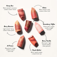 Load image into Gallery viewer, LAURA GELLER NEW YORK Italian Marble Sheer Lipstick - Peach Bellini - Hydrating &amp; Lightweight - Vitamin E &amp; Caster Seed Oil - Cream Finish
