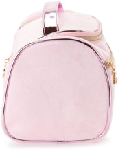 Load image into Gallery viewer, Juicy Couture Pink Makeup Bag Cosmetics Organizer Travel Essentials Hanging Duffel Velour Rhinestones
