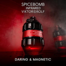 Load image into Gallery viewer, Viktor&amp;Rolf - Spicebomb Infrared Eau de Parfum - Woody &amp; Spicy - Cologne for Men - With Notes of Leather &amp; Cinnamon - 3 Fl Oz
