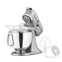 Load image into Gallery viewer, KitchenAid Artisan Series 5 Quart Tilt Head Stand Mixer with Pouring Shield KSM150PS, Contour Silver, Zinc
