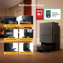 Load image into Gallery viewer, roborock Qrevo S5V Robot Vacuum and Mop, FlexiArm Edge Mopping, 12,000Pa Suction, Dual Zero-Tangle System, Smart Obstacle Avoidance, 10mm Mop Lifting, Auto Mop Washing&amp;Drying, Self-Emptying&amp;Refilling
