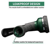 Load image into Gallery viewer, AUTOMAN-Garden-Hose-Nozzle, ABS Water Spray Nozzle with 7 Adjustable Watering Patterns, Slip Resistant for Watering Plants, Lawn&amp; Garden, Washing Cars, Cleaning, Showering Pets &amp; Outdoor Fun.
