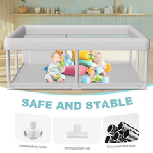 Load image into Gallery viewer, Hiaksedt Large Baby Playpen 65x50 Inch, PlayPen for Babies and Toddlers, Sturdy Safety Play Yard for Indoor &amp; Outdoor with Zipper Gate
