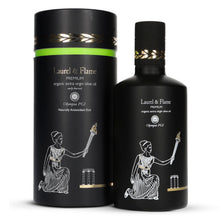 Load image into Gallery viewer, World's Best Gold Award - Laurel &amp; Flame Olympia PGI Olive Oil Extra Virgin - Polyphenol Rich (706 MG/KG) - USDA Organic - Multiple Award Winning – 60X Hydroxytyrosols - Early Harvest - Cold Pressed (500 ml/16.9 fl oz)
