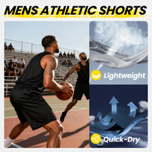 Load image into Gallery viewer, BALENNZ Athletic Shorts for Men with Pockets and Elastic Waistband Quick Dry Activewear
