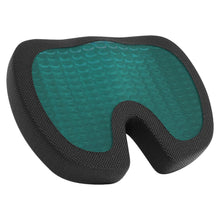 Load image into Gallery viewer, Amazon Basics Comfortable Seat Cushion for Office Chairs, Gel Enhanced Memory Foam, Non-Slip, Cooling Support for Long Sitting, Black
