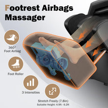 Load image into Gallery viewer, Culanta Massage Chair Full Body, Zero Gravity SL-Track Shiatsu Massage Recliner Chair with Body Scan, Airbags, Foot Rollers, Deep Yoga Stretch, Heating (U1-Black)
