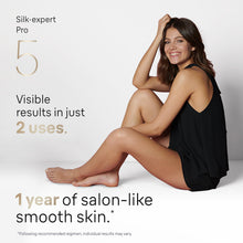 Load image into Gallery viewer, Braun IPL at Home Laser Hair Removal for Women and Men, Silk Expert Pro 5 PL5137 with Venus Swirl Razor, Long-Lasting Reduction in Hair Regrowth for Body &amp; Face, Corded, PL5137
