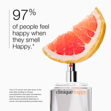 Load image into Gallery viewer, Clinique Happy Eau de Parfum Spray | Notes of Grapefruit, Bergamot, Hawaiian Wedding Flower + Spring Mimosa | Perfumes for Women, 1 Fl Oz
