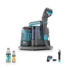 Load image into Gallery viewer, Shark StainStriker Portable Carpet &amp; Upholstery Cleaner w/on board self cleaning - Spot, Stain, &amp; Odor Eliminator, Includes 2 Cleaning Tools &amp; 2 Cleaning Solutions, Charcoal, PX221BRN
