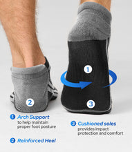 Load image into Gallery viewer, BAMBOO COOL Mens Ankle Socks Bamboo Viscose Athletic Moisture-Wicking Low Cut Running Cushioned Socks
