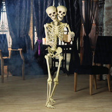 Load image into Gallery viewer, Fun Express Two-Headed Life-Size Human Skeleton (5 feet Tall) Posable
