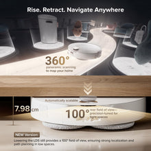 Load image into Gallery viewer, roborock Qrevo CurvX Robot Vacuum and Mop, 22,000Pa Suction, 3.14’’ Ultra Slim, Zero-Tangling Design, Reactive AI Obstacle Recognition, AdaptiLift Chassis, Auto Hot Water Mop Washing &amp; Drying

