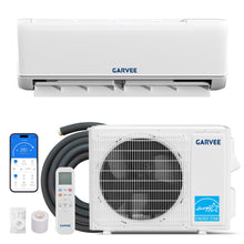 Load image into Gallery viewer, Garvee18000 BTU 21 SEER2 Ductless Mini Split AC &amp; Heat Pump, WiFi Control, Compatible with Alexa, 230V Energy Efficient Inverter System, Cools Up to 1000 Sq.ft

