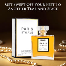 Load image into Gallery viewer, Paris 5th Avenue for Women EDP - Top Notes of Aldehydes, Neroli, Ylang Ylang, Bergamot &amp; Peach - Base Scents From Vetiver, Patchouli, Oakmoss, Sandalwood &amp; Vanilla - Elegant 100ml Bottle
