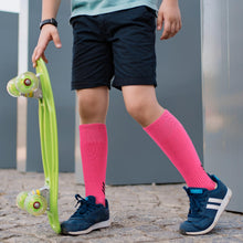 Load image into Gallery viewer, Kids Grip Socks, [2 Pairs] Non Slip Training Athletic Soccer Socks for Youth Boys and Girls Anti Slip Socks (pink)
