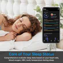 Load image into Gallery viewer, PAETAE Smart Ring, Fitness Ring Tracker, Health Monitoring of Heart Rate, Blood Oxygen, Temp, Activity &amp; Sleep Tracking with Smart Touch, LED Reminder, Smart Rings for Men Women with Battery Case
