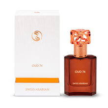Load image into Gallery viewer, Swiss Arabian Oud 74 - Luxury Products From Dubai - Long Lasting, Addictive Personal EDP Spray Fragrance - Seductive Signature Aroma - 1.7 Oz
