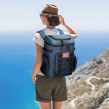 Load image into Gallery viewer, Maelstrom Backpack Cooler,Soft Lightweight Leakproof Cooler Backpack,35 Can Insulated Cooler Bag,Keeps 35 Cans Hot/Cold for Up to 16 Hours,Waterproof Lunch Backpack for Men Women-Blue
