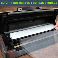 Load image into Gallery viewer, Potane Precision Vacuum Machine,Pro Food Sealer with Built-in Cutter and Bag Storage(Up to 20 Feet Length), Both Auto&amp;Manual Options,2 Modes,Includes 2 Bag Rolls 11”x16’ and 8”x16’,Compact Design
