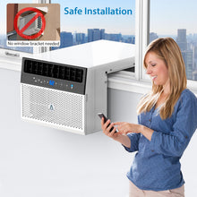 Load image into Gallery viewer, 6000 Btu U-Shaped Window Air Conditioner, WiFi &amp; App Control, Ultra Quiet, Enabled Saddle Window AC Unit Cools Up to 300 Sq. ft, Cooling, Dehumidifier, Flexible for Home/Office
