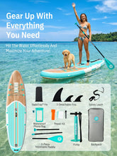 Load image into Gallery viewer, Niphean Inflatable Stand Up Paddle Board with Stabiltrac Fin Design and SUP Accessories, Anti-Slip EVA Deck, 10’6’’ Inflatable Paddle Boards for Adults &amp; Youth of All Skill Levels
